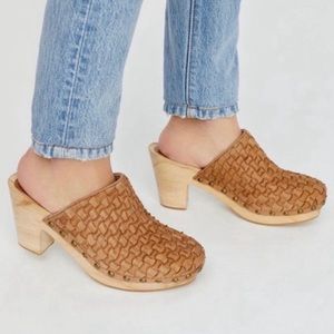 Free People Adelaide Woven Clogs
